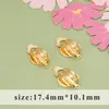Chapado Eléctrico Oro Real 18K Sin Dolor Invisible Oreja Sin Agujero Clip para Oreja Convertidor de Aguja para Oreja Accesorios para Pendientes diy Productos Semi-acabados