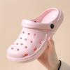 2025 Novas Sandálias de Praia Antiderrapantes Sapatos de Solado Grosso com Buracos Chinelos Masculinos para o Verão ao Ar Livre para Mulheres
