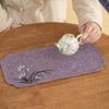 Alfombrilla de Té Orquídea Pintada a Mano Estilo Zen Chino Nuevo Bandera de Mesa Pequeña Tela de Té Impermeable Alfombrilla de Té Mantel Mesa de Té Mesa de Té Cojín para Bandeja de Té