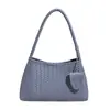 Bolso Tejido para Mujer Verano 2025 Nuevo de Moda Color Sólido Gran Capacidad Casual Estilo Retro Bolso de Hombro