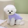 Nueva moda de otoño e invierno para mascotas, ropa para perros, ropa para gatos, perros pequeños Teddy Bichon, abrigo de forro polar con 26 diseños
