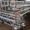 Torre Elevadora 300-800mm Marco de Acero al Manganeso Tipo Rejilla de Barra Abrazadera Poste Máquina Aleación de Aluminio Rejilla Barra Abrazadera