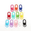 Pintura Color Caramelo Llavero de Metal Hecho a Mano DIY Joyería Anillo Colgante Material Hebilla Colgante Hebilla de Puerta Hebilla para Perro Hebilla de Resorte