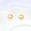 Pacote de 14K Pacote de Preservação de Cor de Ouro Anel de Contas Banhado a Ouro Caseiro Diy Jóias Anel de Contas Pulseira Acessórios Material Redondo Anel de Ouro