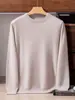 Suéter Clásico de Cuello Redondo para Hombre 100% Cachemira Pura, Hilo AB, Suave y Lujoso, Camisa Base de Punto de 12 Puntos, Disponible al por Mayor