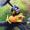 Lindo Pato Amarillo Submarino Adornos de Pato para Coche Motocicleta Autopropulsada Motocicleta Eléctrica Adornos de Coche a Batería Accesorios