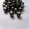 Dados Multiplicadores Pretos 16mm Madeira Maciça Cantos Arredondados Números Impressos 248163264 Marcadores de Jogo de Mesa Adereços de Atividade Enfeites