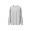 Camiseta de Manga Longa Patchwork Desconstruída Estilo de Rua Retrô Masculina Jiezhan, 26º Lançamento de Outono, Camiseta Básica Lisa Tendência Estilo Americano