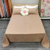 Sábana de Algodón Cepillado Pieza Única Sábana de Verano Dormitorio Cama Individual/Doble Sábana para Dormitorio de Estudiantes Pieza Única Simple