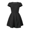 Vestido Preto Pequeno Estilo Miu para Namorar Cintura Vestido Estilo Hepburn Gola Redonda Vestido Preto 41038