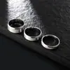 Anillos Mate y Pulidos de 4 mm, 6 mm, 8 mm para Parejas, Se Pueden Grabar con Logo Láser, Anillos de Acero Inoxidable, Anillos de Acero de Titanio