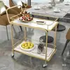 Carritos de comida, carritos de servicio, carritos para servir bebidas en restaurantes de hotel, carritos de mano de varios niveles para pasteles y té, fabricante de oro