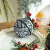 Amazon Enfeites de Sino Coloridos de Natal 8cm Textura de Metal Pintada Acessórios para Decoração de Árvore de Natal Atacado Retrô