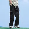 Pantalones de Trabajo Talla Grande Nuevos para Hombre de Pierna Ancha Muy Clásicos Modernos Verano Ajuste Holgado Moda Casual