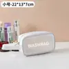 Bolsa de Tocador Escarchada Gran Capacidad Impermeable Separación Seco y Húmedo Bolsa de Cosméticos Portátil de Viaje Bolsa de Almacenamiento Portátil de Alto Valor