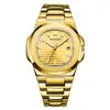 Bangwei/Reloj de Cuarzo Reloj para Hombre Correa de Acero Moda Tendencia Nicho Luminoso Impermeable Reloj de Pulsera de Alto Valor Modelo para Hombre