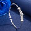 Pulsera de lazo chapada en oro, joyería chapada en oro duro 3D, pulsera de mariposa chapada en oro con moneda europea para mujer, pulsera chapada en plata