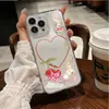 Funda para iPhone 18 Pro Max Vitality Girl Corazón Simple Cereza Apple 16 TPU Transparente Anti-Caídas