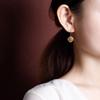 Pendientes colgantes de plata de ley S925 con diseño de cera de abejas bañada en oro y nubes auspiciosas retro con diseño de diamantes Ruyi, con temperamento que combina con todo.
