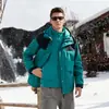 Jaqueta Enbu outono e inverno, jaqueta corta-vento masculina três em um para atividades ao ar livre, jaqueta estilo montanha unissex