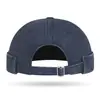 Gorra de Moda Deslavada para Temporada de Primavera y Otoño con Bordado de Corona sin Visera, Gorro Hip-Hop Unisex, Elegante Gorra de Propietario