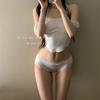 ¡El té es increíble! Bragas Sexy de Satén y Encaje para Mujer, Tiro Bajo, Puro Deseo, Transpirables, Triángulo Hueco para Niñas