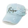 Gorra de Béisbol de Mezclilla Lavada Vintage Nueva de Verano 2026 para Mujer, Sombrero de Sol de Pico de Pato con Anillo de Hierro para Exteriores