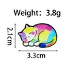 Insignia con Forma de Huevo para Mascotas Transfronteriza Broche de Animal Lindo Accesorios Dibujos Animados Cerdo Pequeño Leopardo Rosa Broche de Animal