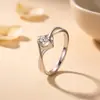 Anillo Beso de Ángel de Plata de Ley S925 para Mujer, Anillo de Moda de Lujo Ligero de Gama Alta, Propuesta de Diseño de Nicho Anillo de Diamante al por Mayor