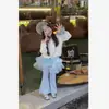 Leggings com Saia de Renda Estilo Ballet Nova Coleção Primavera 2026 para Meninas, Calça Flare com Bolinhas Estilo Princesa para Bebês