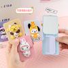 Nuevo Lindo Dibujo Animado Espejo de Maquillaje Plegable Tridimensional con Peine Set Estudiante Tocador Portátil Plegable Espejo Pequeño Venta al por Mayor