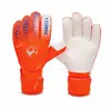 Luvas de Goleiro Gradiente Munhequeira Larga Velcro Resistentes ao Desgaste Antiderrapantes Látex Luvas de Proteção para Treinamento de Goleiro de Futebol