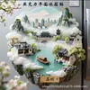 Veinticuatro Términos Solares Pegatinas Magnéticas Acrílicas para Refrigerador Pegatinas Decorativas Culturales Creativas para Decoración de Pared de Sala de Té Tendencia de Internet