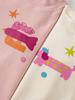 Roupas Infantis Amila 2026 Inverno Nova Camiseta Infantil Color Block com Desenho Gola Alta Meia Camada Base Ativa Infantil