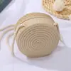 Sombrero de Sol para Proteger del Sol para Mujeres y Niños 2025 Nuevo Sombrero para Niños Sombrilla de Verano Sombrero de Paja Tejido Bolso Cruzado traje
