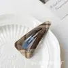 Pinza para el pelo de tela a cuadros, serie de colores Maillard de principios de otoño, accesorio para el cabello suave y elegante para recoger el cabello suelto, pinza para el pelo para la parte posterior de la cabeza