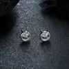 Brincos Cluster de Diamante Cheio de Novo Estilo Transfronteiriços para Homens, Modernos e Versáteis, Brincos de Flor de Íris em Forma de Cruz de Alto Padrão para Mulheres