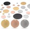 10 pzas/paquete anti-decoloración disco acero inoxidable etiqueta joyería redondo brillante collar colgante accesorios DIY
