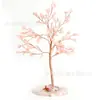 Decoración de árbol de cristal con base de ágata, manualidades, decoración DIY, árbol de la fortuna, decoración de árbol de los deseos para escritorio de oficina en casa
