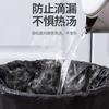 Bolsa de basura de plástico desechable para cocina doméstica, gruesa, grande, negra, portátil, con cordón de PE, venta al por mayor