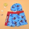 Bañadores de natación de dibujos animados para niños, Bañadores planos para bebé, Trajes de baño para aguas termales para niños mayores, Gorro de natación, Ropa de baño para niños con estampados aleatorios