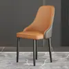 Silla de Comedor Minimalista Estilo Italiano, Silla Moderna Sencilla, Silla con Respaldo de Lujo Ligero, Adecuada para Apartamentos Pequeños, Uso Doméstico, Hotel y Restaurante