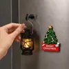 Ímã de Geladeira Guirlanda de Natal 3D Decoração Magnética Criativa Atmosfera Festiva Estilo ins Novo Enfeite de Árvore de Natal não