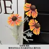 3 flores artificiais de ráfia para decoração de salão de casamento estilo europeu, vitrine, arranjo floral, adereços de fotografia e flores artificiais