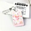 Portatarjetas Cherry Kitty con Tapa Deslizante Cubierta Protectora para Tarjeta de Campus Anti-Magnético Duradero Tarjeta de Agua Tarjeta de Autobús Tarjeta de Acceso Tarjeta de Identificación