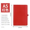 Caderno A5 Personalizado com Elástico, Papelaria Estudantil de Cor Sólida, Bloco de Notas, Caderno de Couro Sintético com Logo Personalizado