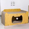Tabla Rascadora y Cama para Gatos Combinadas, Duraderas y Resistentes a los Arañazos, No Suelta Residuos, Tabla Rascadora de Cartón Corrugado Extra Grande, Juguete para Gatos