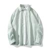 Camisa de manga larga a cuadros para hombre, nueva marca de moda, estilo informal, holgada, fina y fresca, 2025