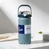 Taza Termo de Gran Capacidad de 2000 ml para Hombres y Mujeres, Aspecto Elegante, Deportiva al Aire Libre, Portátil, Regalo, Taza de Agua