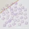 Trébol de Cuatro Hojas Flor de Cristal Glaseada 10 mm Espaciador de Hortensia Hecho a Mano DIY Estilo Antiguo Pasador Pulsera Cuentas Accesorios